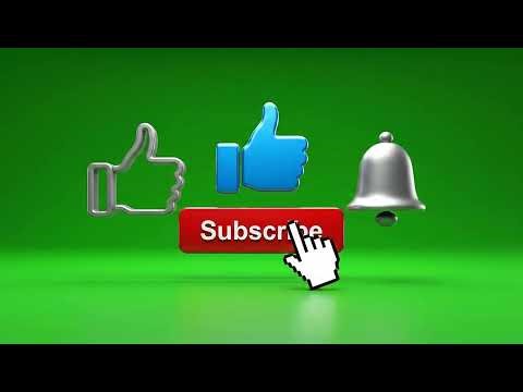 Cinematic Green Screen Like and Subscribe Button Animation for YouTube Videos