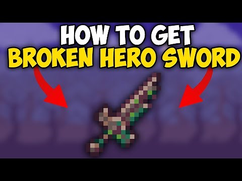 How to Get BROKEN HERO SWORD in Terraria 1.4.4.9 | Broken Hero Sword terraria