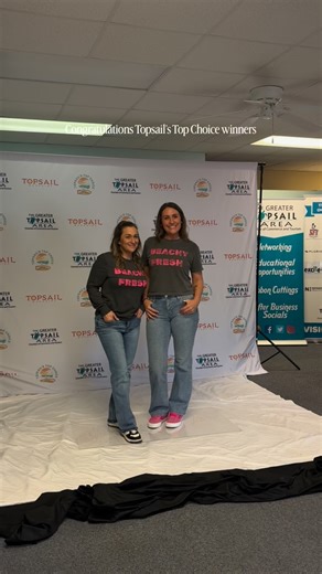 📸 Topsail’s Top Choice Winners — Photo Update! We had a great photoshoot this past Tuesday for our Topsail’s Top Choice winners — but we know not everyone was able to attend. No worries at all! Here’s how it works: • Photos from Tuesday’s shoot will appear in the Spring Issue of Topsail Magazine • If you couldn’t make it, you can stop by the Greater Topsail Area Chamber of Commerce during normal business hours to pick up your certificate and window cling • Ask Kay or Tammy to snap a photo of yo