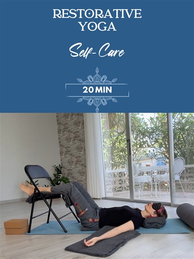 Restorative Yoga | َSelf-Care | 20 Minutes In seasons of life when we are caring for others, our energy naturally moves outward. We become the steady one, the responsible one, the one who holds space. And slowly, often without noticing, our own reserves begin to thin. Watch the full video on YouTube. Watching, liking, and subscribing supports free yoga online! #restorativeyoga #selfcare #stressrelief #caretgivers #freespirityoga