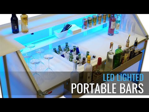 LED Lighted Portable Bar - Custom Mobile Event Bars
