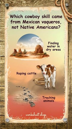 Which Cowboy Skills Didn't Come From Native Americans?🌵 Wild West Trivia Quiz