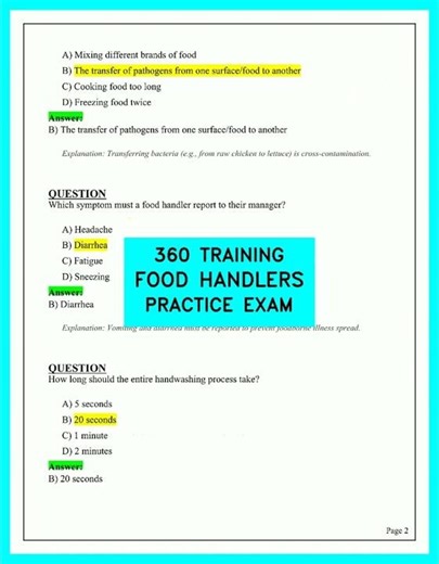360 Training Food Handlers Practice Exam: Pass on Your First Try!