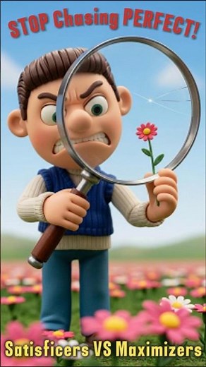 Why GOOD ENOUGH Is Happier Than PERFECT? | SATISFICERS vs. MAXIMIZERS #shorts