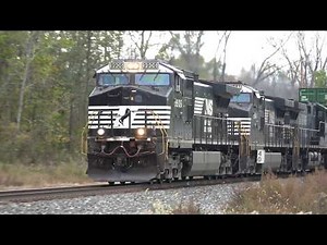 This is One Huge Norfolk Southern Train 4K