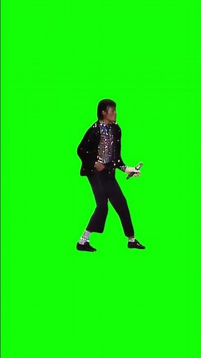 Michael Jackson Moonwalking - Green Screen