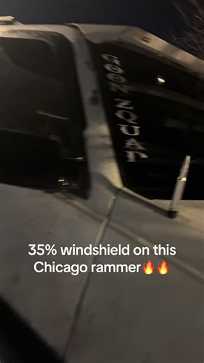 Client came in with no windshield tint and left with a 35% windshield.#youngtinter #westenglewoodchicago #chicagorammer