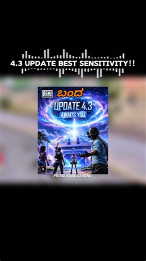 BGMI 4.3 Update Best Sensitivity 🔥 | Zero Recoil + Smooth Gyro | PRIME KORE GAMING