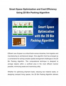 Smart Space Optimization and Cost Efficiency Using 2D Bin Packing Algorithm - SlideServe