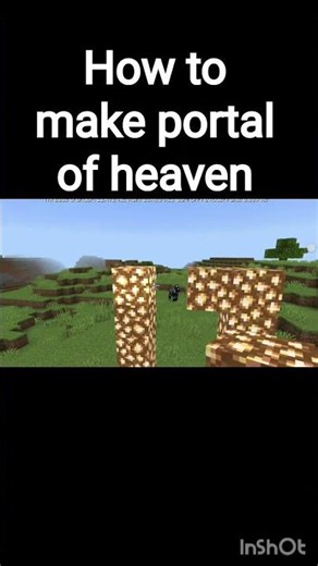 How to make portal of heaven 😜#minecraft #informative #funyvideo #minecraftbuilding