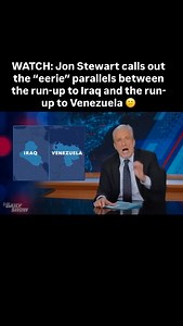 Jon Stewart drew a sharp parallel between the Iraq War and current rhetoric around Venezuela, pointing out how the same arguments keep getting recycled by the same political figures. He contrasted past claims that Saddam Hussein was a threat to American life with new warnings that Venezuela’s president is an existential danger, mocking how phrases like do it the easy way or the hard way, chemical weapons threats, terrorists in the region, and promises of democracy and freedom keep reappearing. S