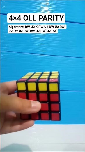 4×4 OLL PARITY Algorithm tutorial
