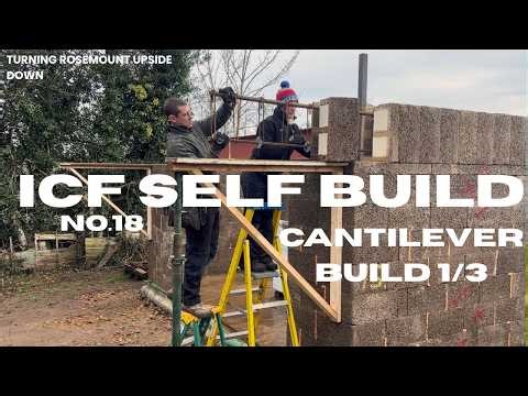 Building our own cantilever - Self Build - Ecobrix - Passive House