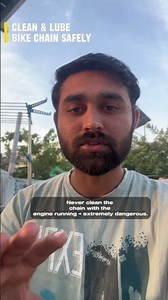 Clean & Lube Bike Chain Safely #shorts