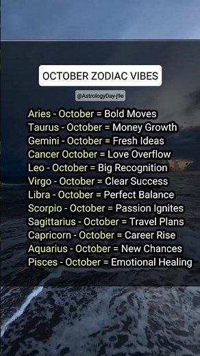 October Zodiac Vibes #zodiac #zodiacsigns #astrology #astrologysigns #horoscope #tarot