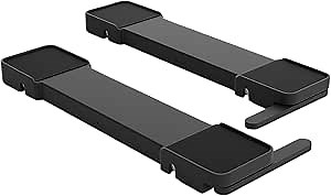 Heavy Duty Compact Appliance Riser Roller, Max 22in Appliance Dolly Mobile Base for Washing Machine, Dryer, Refrigerator, Furniture, Up to 660lbs, Black