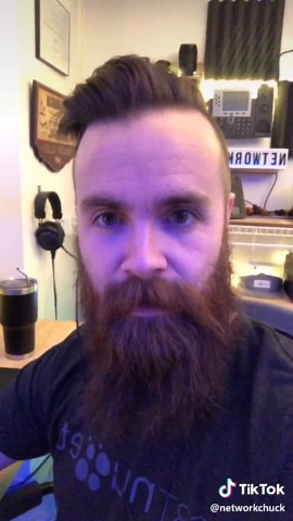 First post. W/ @davidbombal #ccna