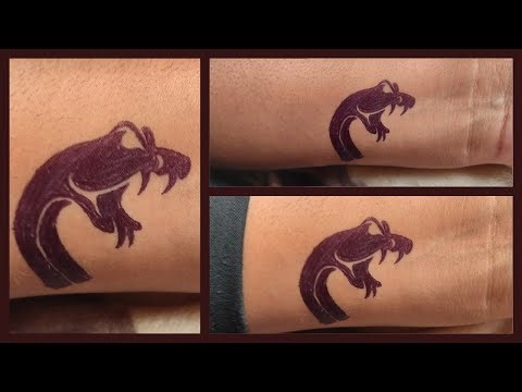 How to make Snake🐍 Tattoo on hand with black pen || Temporary Snake Tattoo || Snake Tattoo || Snake
