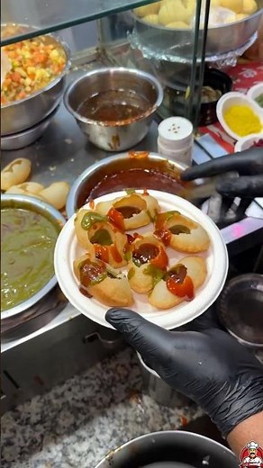 Making a 😍 most famous and Tasty 😋 Dahi Puri in food Bhal ￼Puri ￼in street #shorts #food