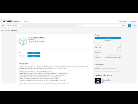 TwentyTwo Revit Add-Ins: SpatialElement Tools