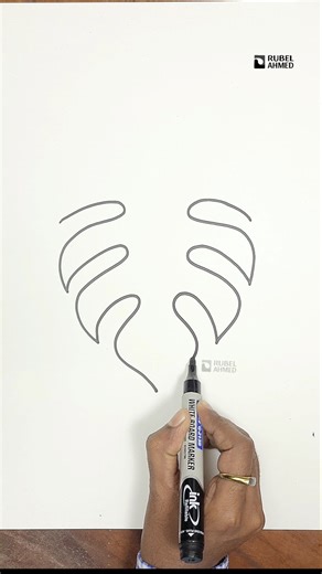 How to Draw Monstera Leaf Easily |Monstera Leaf drawing easy