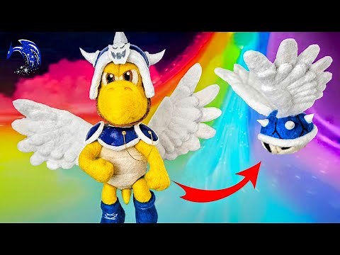 Handmade TRANSFORMING Koopa General to Blue Shell! | Super Mario Bros Needle Felt