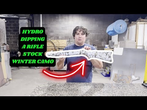 Hydro Dipping a Wood Stock in Snow Camo