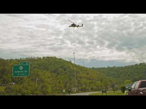 Helicopter Express Kaman K-MAX K-1200 setting 41 poles