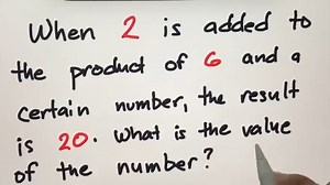 57K views · 463 reactions | Math Riddles: 1. When 2 is added to the product of 6 and a certain number, the result is 20. What is the value of the number? 2. The sum of two numbers is 15. The difference of the same two numbers is 7. What are the two numbers? 3. When my father was 31, I was 8. Now he is twice as old as me. How old am I? | Philippine Review Center | Facebook