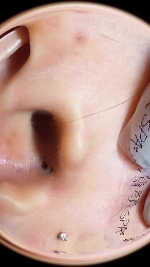 Cleaning blackhead in the ear full #acne #blackhead #squeeze #squeezeyuk #pimple #satisfying #foryou