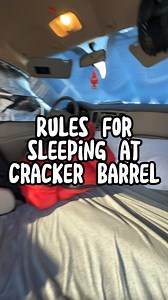 Cracker Barrel rules for staying the night in the parking lot • • • •• • • • • • • • • #carcamping #crackerbarrel #roadtrip #travelling #florida @crackerbarrel | Michael Hickey