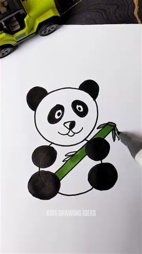 13K views · 49 reactions |  Cute, cuddly, and ready to munch! Let’s draw this adorable panda together! ️ Perfect for little artists and panda lovers! #panda #pandaart #pandadrawing #kidsdrawing | Kids Drawing Ideas | Facebook