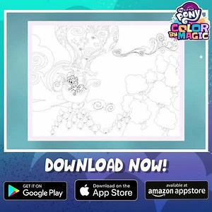 Your little one can kick off the new school term on National Coloring Day with the My Little Pony: Color by Magic app! Now with a new room, 100 new memories and an art studio canvas! iOS: https://apple.co/3itQC4P GooglePlay: https://bit.ly/2FwJ1nA Amazon: https://amzn.to/35DEfzt | My Little Pony