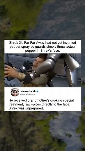 Shrek 2 Guards Toss Pepper in Shrek's Face
