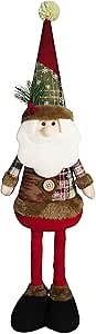 Christmas Extendable Figurines - Santa Snowman Reindeer Holiday Decorations Festive Atmosphere Creators (Santa Claus)