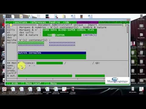 SAISIE IM4 AVEC EXO DROITS ET TAXES DE DOUANE