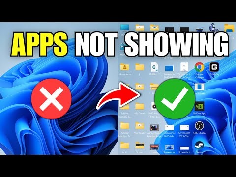 How To Fix Laptop Not Showing Apps On Desktop