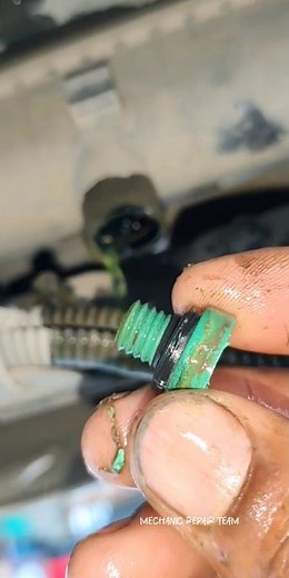 Coolant Drain Plug FIXED!🙃🙂 #shorts