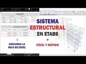 Structural System in ETABS V20 | Download Excel ⬇️