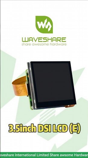 3.5inch DSI LCD (E),3.5" IPS 640×480 Display,DSI Interface for Raspberry Pi,6H Toughened Glass Panel