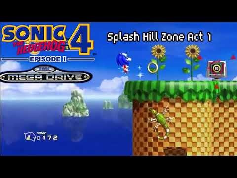 Sonic 4 Splash Hill Zone Act 1 But Mega Drive/Sega Genesis