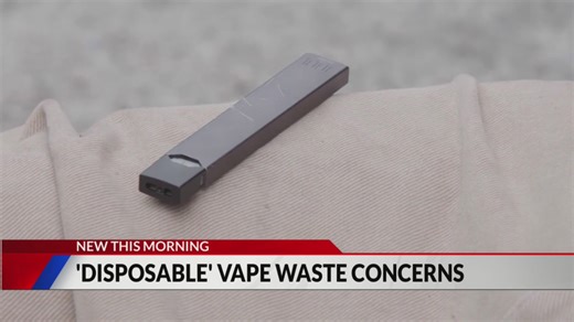 Disposable vape pens pose environmental threat, fire risk