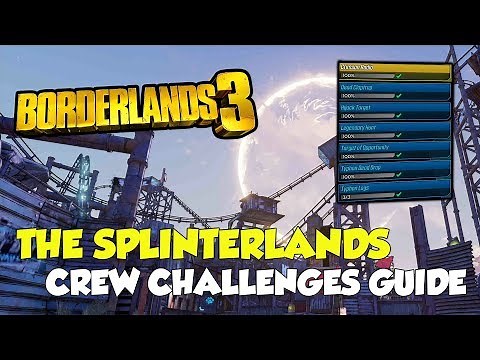 Borderlands 3 The Splinterlands All Crew Challenges Locations (All Logs, Claptraps...)