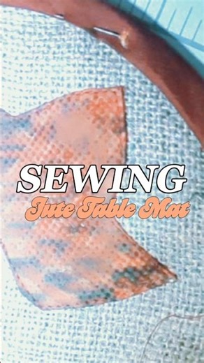 Swing a Jute table mat - wathch full video on my channel