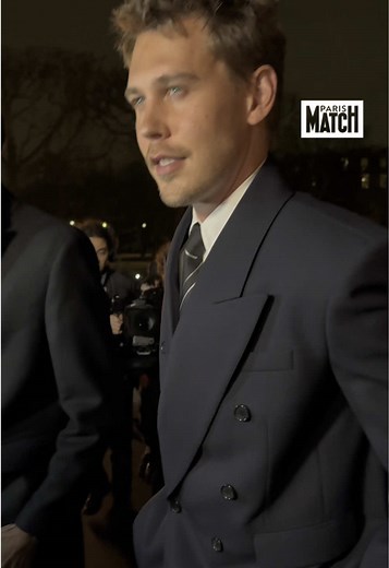 Austin Butler in Saint Laurent at Paris Fashion Week