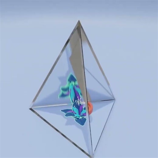 Interdimensional triangle render in blender
