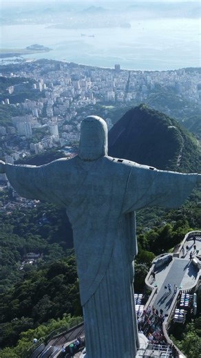 The Most Iconic View in Brazil 🤯 (Unreal) #christtheredeemer