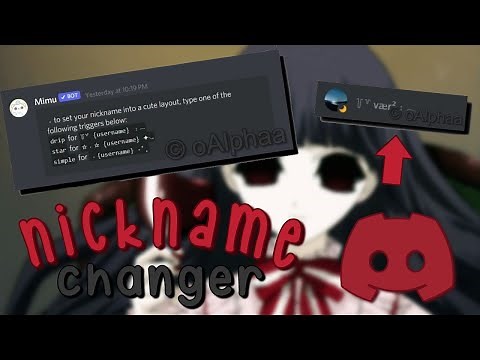🌸 automatic nickname changer (mimu bot) discord tutorial! ┇verzsana