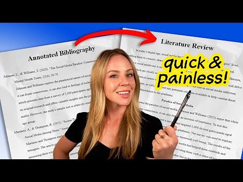 Complete Guide to Writing Literature Reviews | Annotated Bibliography to Literature Review