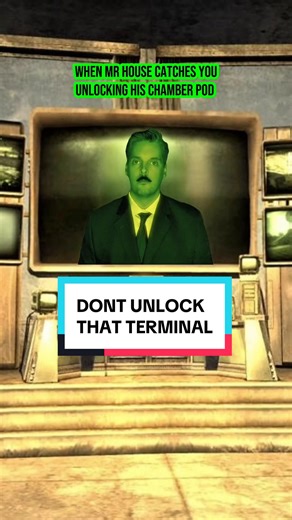 You’d think Mr. House would have better security protecting his 200 year old crispy corpse in fallout new Vegas #fallout #falloutmemes #falloutnewvegas #cosplay #memes